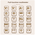 Pikkukuva 7 / 8: Digitaalinen yleismittari jaetulla 4,7 tuuman LCD-näytöllä. PUNAINEN Red one size