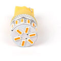 Miniatyrbild 3 av 6: 4X T10 Canbus W5W 18 st 3014 LED - Gul Gul one size