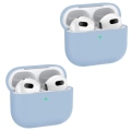 Pikkukuva 1 / 6: 2x Purppura Apple AirPods 3 -kuorinen silikonisuojakotelo AirPods 3:lle Purple one size