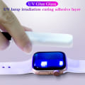 Miniatyrbillede 4 af 5: UV-lys hærdet glas skærmbeskytter til Apple Watch 42mm Transparent one size