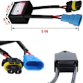 Miniatyrbillede 2 af 6: 2x Xenon CAN-busproblemløser Skjult dekoder Black