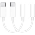 Miniatyrbillede 1 af 4: 2x Adapter USB-C til 3,5 mm hvid White one size