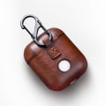 Miniatyrbild 3 av 5: Läder Fodral för Apple Airpods / Airpod 2 - Mörkbrun Brun one size
