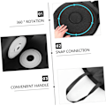 Miniatyrbillede 5 af 9: Ergonomisk roterende sædehynde Drejelig ortopædisk spinning sædehynde Bilsædehynde Black