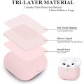 Miniatyrbilde 3 av 7: 2x Rosa Apple AirPods 3-deksel silikonbeskyttelsesdeksel for AirPods 3 Pink one size