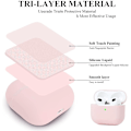 Pikkukuva 3 / 7: 2x Vaaleanpunainen Apple AirPods 3 -kotelo silikonisuojakotelo AirPods 3:lle Pink one size