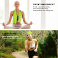 Pikkukuva 8 / 8: Training Towel Cooling Ultra Absorbent Nopeasti Kuivuva Pehmeä Mikrokuitupyyhe Green one size