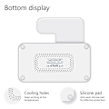 Miniatyrbilde 4 av 7: Hvit 4 - 1 ladestasjon for iPhone, Apple Watch, AirPods, Apple Pencil 1/2. Silver one size