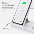 Miniatyrbild 3 av 7: Vit 4 - 1 Laddningsstation För iPhone, Apple Watch, AirPods, Apple Pencil 1/2 Silver one size
