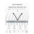 Miniatyrbillede 9 af 9: Docking station for Tesla model 3/Y 2x USB A 2X USB C Transparent