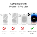 Miniatyrbillede 3 af 7: 3X hærdet glas beskyttelse iPhone 13 Pro Max / iPhone 14 Pro Max Transparent