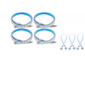 Miniatyrbillede 3 af 7: LED-loop til TV Google / Wifi + Fjernbetjening + lydstyring White one size