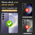 Miniatyrbillede 5 af 5: Grønt Samsung S24+ Plus kamera linsecover Transparent one size