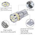 Miniatyrbillede 4 af 4: 4X T10 Canbus W5W 18 stk. 3014 LED - Vit Silver one size