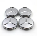 Miniatyrbild 1 av 2: MB01 - 75MM 4-pack Centrumkåpor Mercedes Benz Silver one size