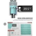 Miniatyrbilde 6 av 8: LED-termometer for dusjkran, LED-termometer for dusjkran Silver one size