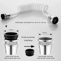 Miniatyrbilde 4 av 6: Kranforlengelse Fleksibel dusjmunnstykke White one size