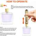 Miniatyrbild 2 av 6: 2X Perfume Atomizer 8 ml Parfymflaska för resa Silver one size