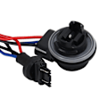 Miniatyrbillede 2 af 3: 2x 3157 P27 / 7W T25 Dekoderresistens problemløser canbus Black one size