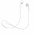 Miniatyrbillede 1 af 4: 2x Hvid magnetisk silikonsnor Apple AirPods stroppestropper White one size