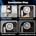 Miniatyrbillede 7 af 8: Led Ring til Playstation 5 PS5 App styret + fjernbetjening White one size