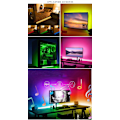 Miniatyrbillede 6 af 7: LED-loop til TV Google / Wifi + Fjernbetjening + lydstyring White one size
