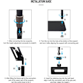 Miniatyrbillede 5 af 9: Gulvstativ til tablet-telefoner op til 13 tommer Black one size