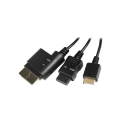 Miniatyrbilde 3 av 3: Multi-RGB-kabel for Wii, Xbox, 360, PS2, PS3 Grey one size