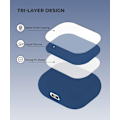 Miniatyrbillede 2 af 6: 2x Marineblå Apple AirPods 3-etui Silikone-beskyttelsesetui til AirPods 3 Marine blue one size