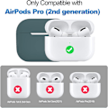 Miniatyrbillede 2 af 6: 2x Green Airpods PRO 2 Silikone skal Green one size