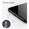 Miniatyrbillede 4 af 6: 3x Hærdet glasafdækning iPhone 6/7/8 Plus 5D dækker fuldskærm sort Transparent