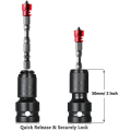 Miniatyrbillede 1 af 4: Bitsadapter Adapter sleeve 1/2 "- 1/4 HEX Black one size