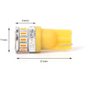 Miniatyrbilde 4 av 6: 4X T10 Canbus W5W 18 st 3014 LED - Gul Yellow one size