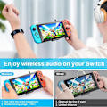 Miniatyrbillede 6 af 8: Bluetooth -adapter Kompatibel med Nintendo Switch / OLED / Lite, BT 5.0 Black