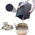 Pikkukuva 4 / 6: Smooth Cat box matto, kissanhiekkamatto 50x40cm Black one size