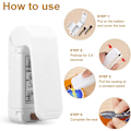 Miniatyrbilde 9 av 9: Poseforsegler for oppbevaring av mat, snacksposer ... White one size