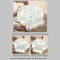 Miniatyrbillede 2 af 11: Hvid opbevaringsboks / hjul til korn ... White one size