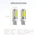 Pikkukuva 2 / 4: 2x 7443 W21W T20 33. smd 5730 Valkoinen White one size