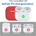Pikkukuva 2 / 6: 2x Punainen Airpods PRO 2 silikonikuorikotelo Red one size