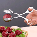Miniatyrbillede 5 af 7: Frikadelletang 48 mm til runde lige frikadeller Silver one size