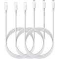 Miniatyrbillede 1 af 3: 3x USB-c til lynkabel (1 m) med MFI-certificeret White