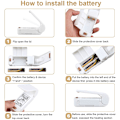 Miniatyrbilde 8 av 9: Poseforsegler for oppbevaring av mat, snacksposer ... White one size