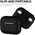 Miniatyrbillede 4 af 6: 2x Sort Airpods PRO 2 Silikone skal Black one size
