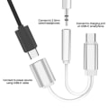 Pikkukuva 1 / 3: USB C - 1x usb C naaras ja 1x3,5 mm AUX Silver