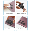 Miniatyrbild 5 av 8: Burgundy Samsung S22 Ultra Kamera Linsskydd Transparent one size