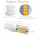Miniatyrbillede 4 af 4: 2x Gul 7440 W21W T20 33st smd 5730 Yellow one size