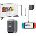 Miniatyrbillede 1 af 8: MultiHub Kompatibel med Nintendo Switch 3 i 1 Docksæt EU-version Black