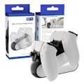 Miniatyrbillede 1 af 8: Opladningsstativ vandret til PS5 -kontroller Black one size