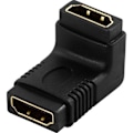 Pikkukuva 2 / 2: 2x HDMI-sovitin 19-napainen naaras / naaras kulmikas Black