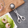 Miniatyrbillede 7 af 7: Frikadelletang 48 mm til runde lige frikadeller Silver one size